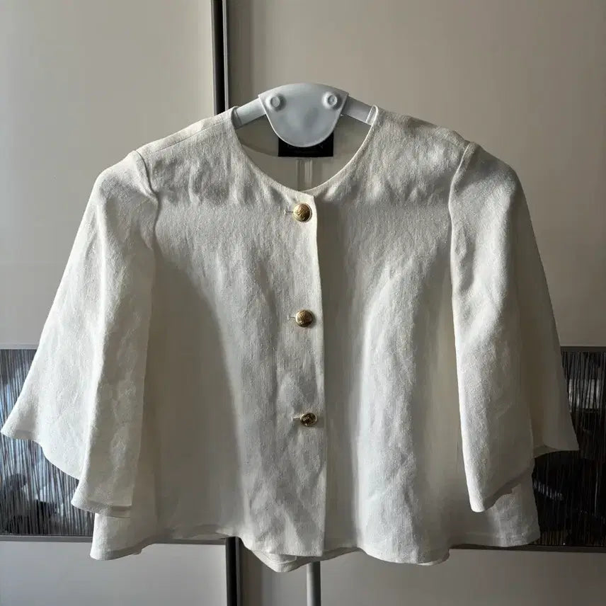 [BUNJANG] Hansem Lanvin Mohair Blend Off-White Spring/Summer Jacket / 한섬 랑방 마혼방 오프화이트 봄여름 자켓