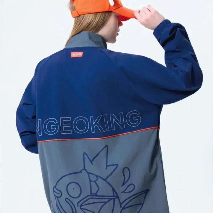 [BUNJANG] Pokemon Store Magikarp Windbreaker Jacket / 반택포]포켓몬 스토어 SPLASH! 잉어킹 바람막이