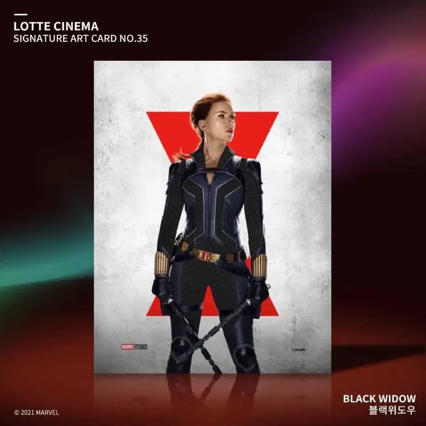 [BUNJANG] Black Widow Art Card Movie Merchandise / [영화 굿즈] 블랙위도우 아트카드