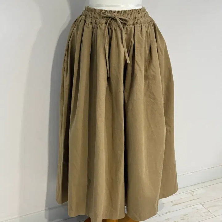 [BUNJANG] Brown Flare Long Skirt / 브라운 플레어 롱스커트