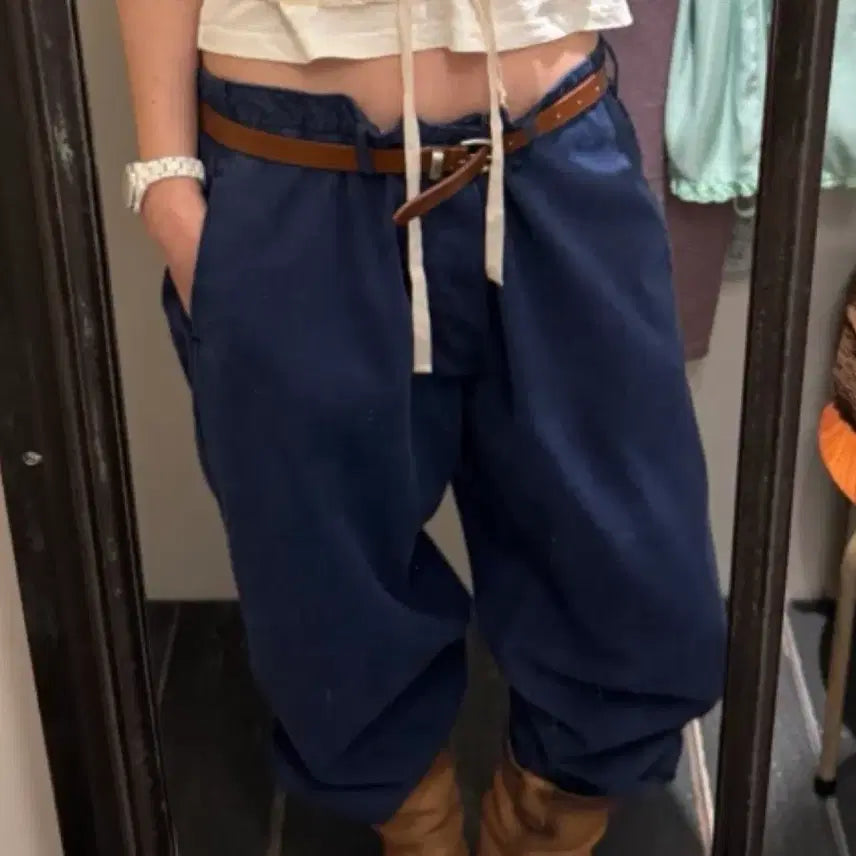 [SOLD OUT] 비아플레인 kurly pocket pants blue