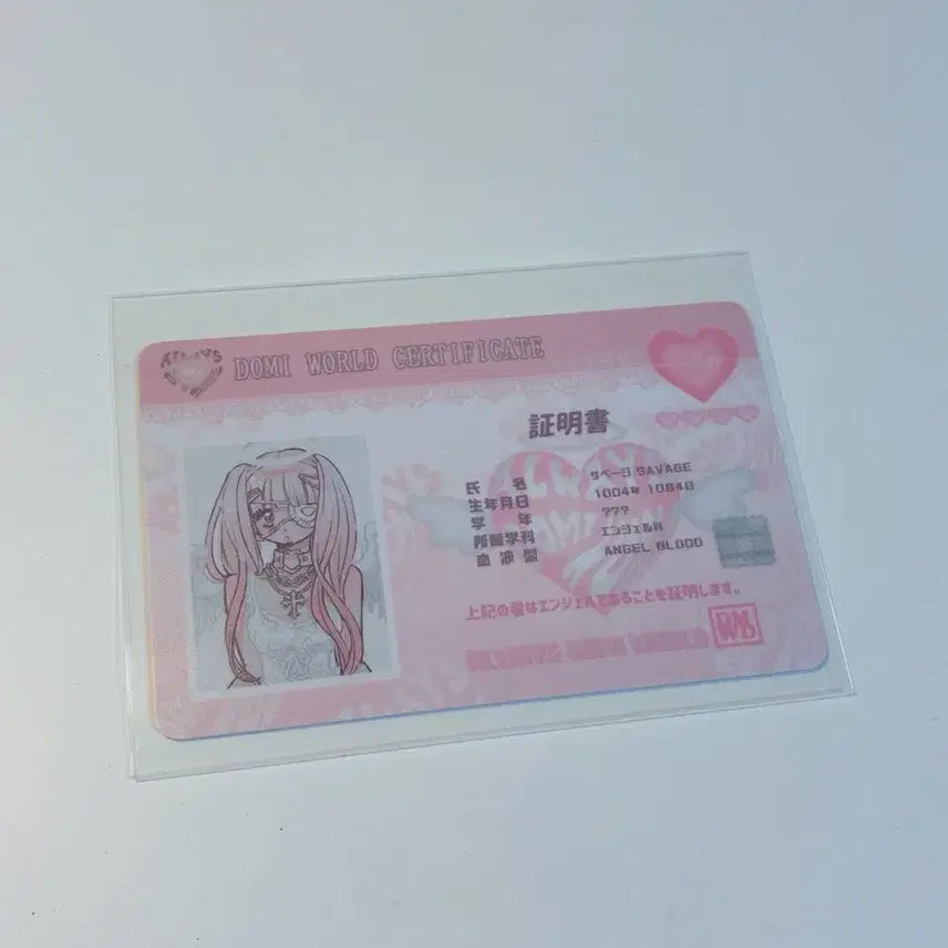 [BUNJANG] Domi (Domidworld) Angel ID Card Photocard / (상점종료세일)도미월드 도미 domi 천사증 천사 id 카드 포토카드