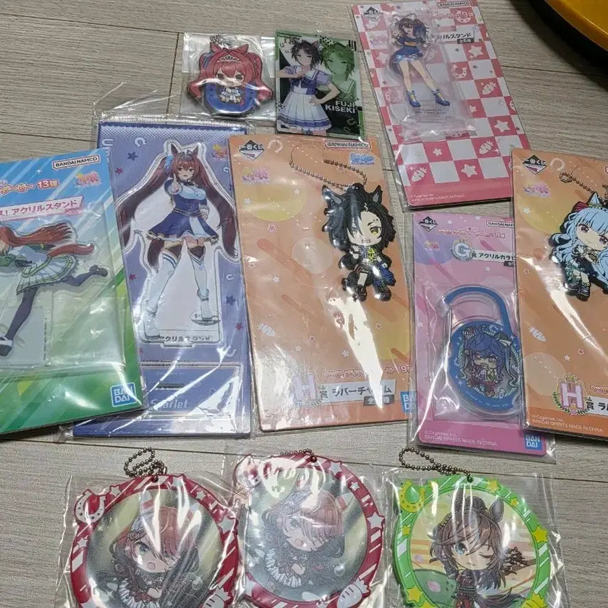 [BUNJANG] Uma Musume Ichiban Kuji Acrylic Stand, Rubber Charm, and Carabiner Set / 우마무스메 굿즈 판매합니다