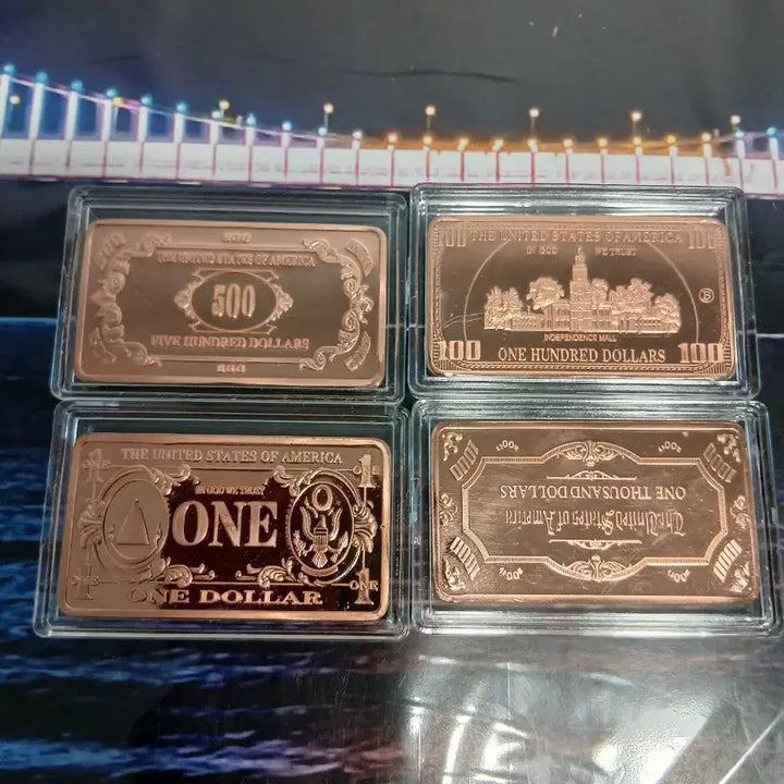 [BUNJANG] 1oz Copper Coin Souvenir Set (4 Types) / 1oz구리 코인 기념품 4종