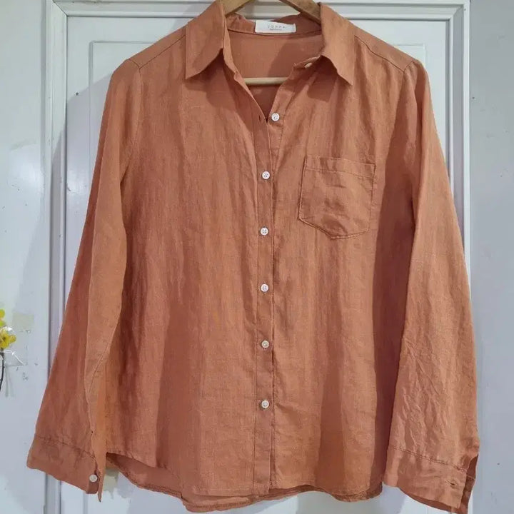[BUNJANG] Linen Shirt / 봄 여름  마 린넨. 남방셔츠. 깨끗해요. 가슴단면50