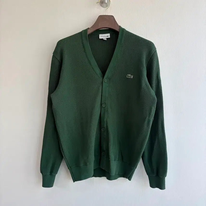 [BUNJANG] Lacoste Green Cardigan / 라코스테 그린 가디건