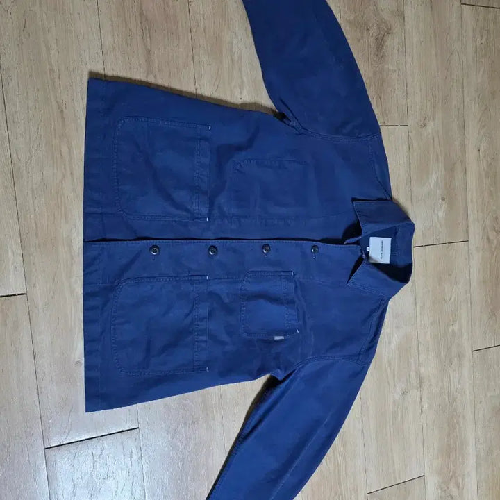 [BUNJANG] Espionage French Work Jacket Blue / 에스피오나지 프랜치워크 자켓 블루