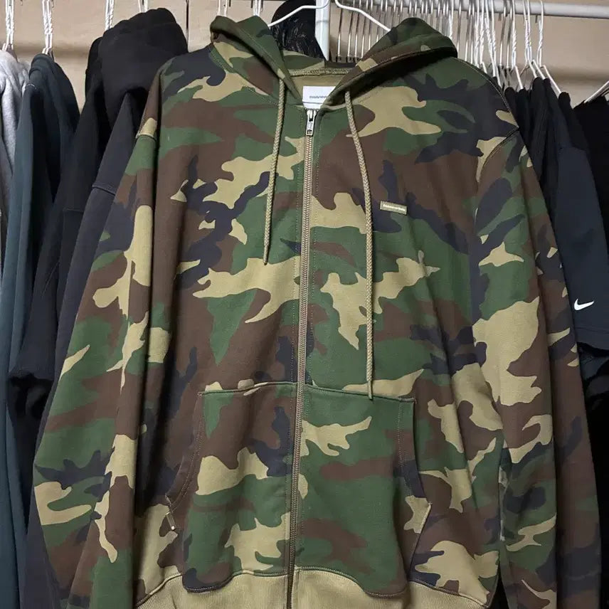 [BUNJANG] Thisisneverthat Camo Hoodie Zip-Up L / 디스이즈네버댓 카모 후드집업 L