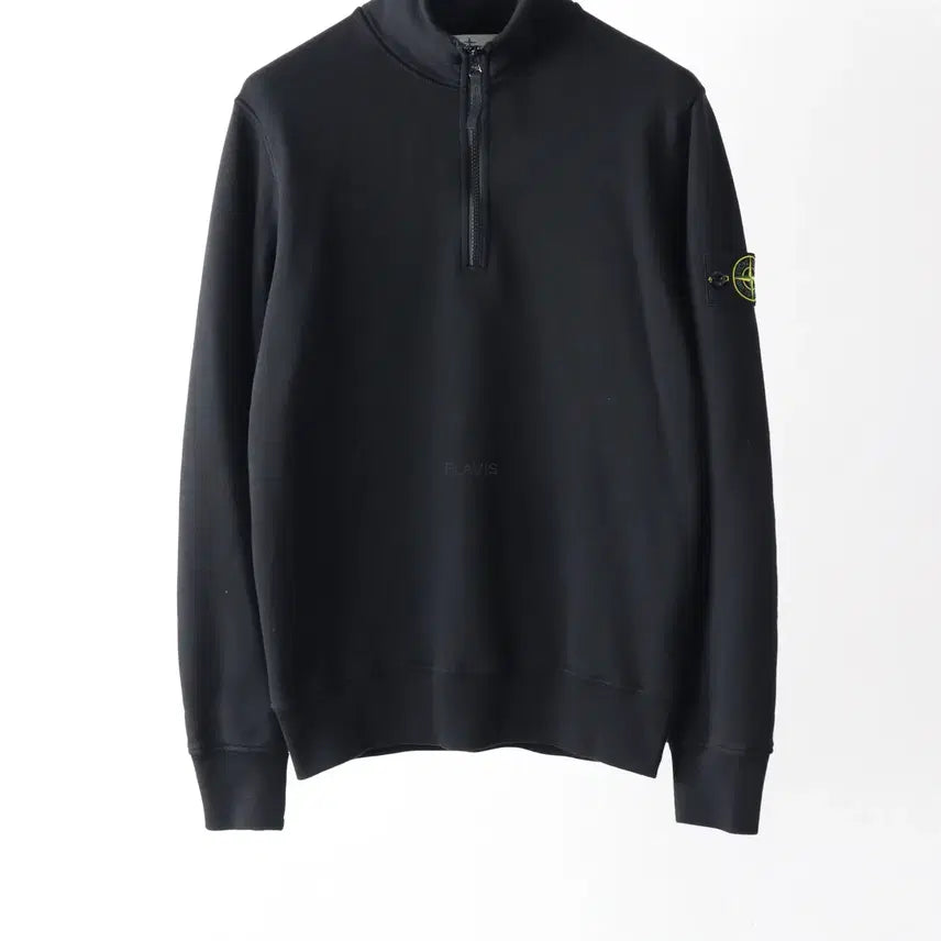 [BUNJANG] Stone Island Half-Zip Sweatshirt Sweater Black S / 스톤아일랜드 하프집업 맨투맨 스웨터 블랙 S팝니다.