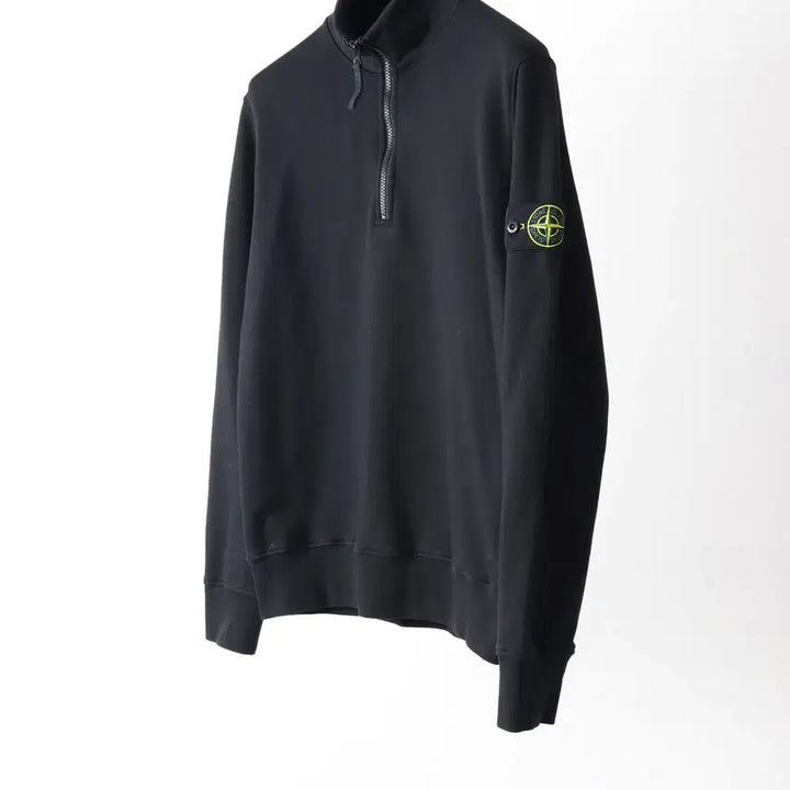 [BUNJANG] Stone Island Half-Zip Sweatshirt Sweater Black S / 스톤아일랜드 하프집업 맨투맨 스웨터 블랙 S팝니다.