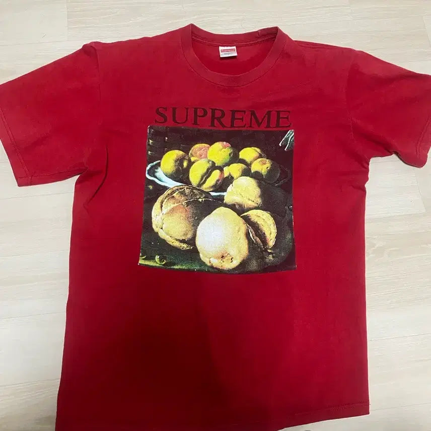 [BUNJANG] Supreme Fruit Graphic T-Shirt Red / 슈프림 반팔티