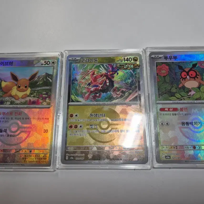 [BUNJANG] Pokemon Card Eevee, Koraidon, and Wo-Chien Bundle Set / 포켓몬 카드 이브이/코라이돈/부우부 일괄