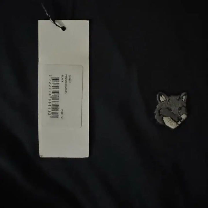 [BUNJANG] Maison Kitsuné Fox Patch Black T-shirt / 메종키츠네 폭스 반팔 블랙 티셔츠