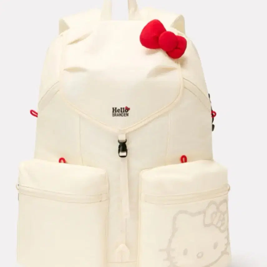 [BUNJANG] Brandon Hello Kitty White Backpack / 브랜든 헬로키티 화이트 백팩