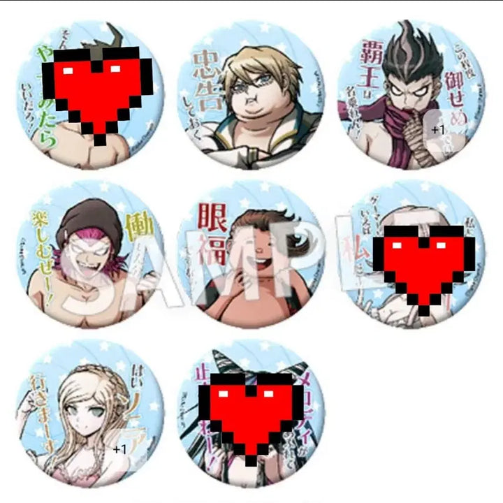 [BUNJANG] Danganronpa 2: Goodbye Despair Swimsuit Badge Set / 단간론파2수영곡 뱃지 세트
