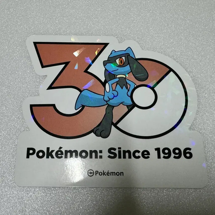 [BUNJANG] Pokemon 30th Anniversary Logo Sticker / 포켓몬 30주년 로고 스티커 리오르