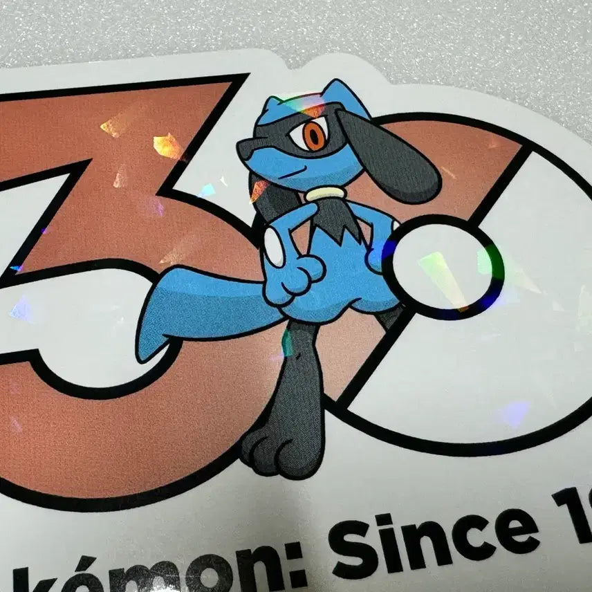 [BUNJANG] Pokemon 30th Anniversary Logo Sticker / 포켓몬 30주년 로고 스티커 리오르