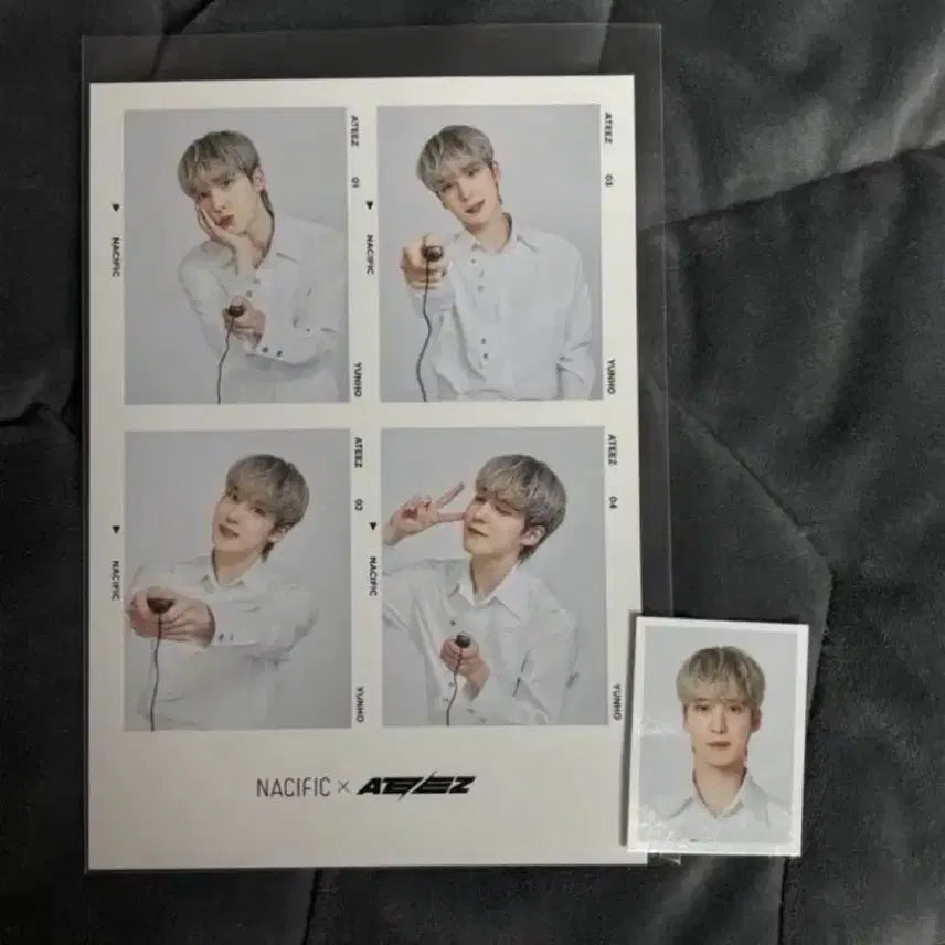 [BUNJANG] ATEEZ Yunho Photobooth Photo Set - Hongjoong, Seonghwa / 에이티즈 윤호 네시픽 네컷 증사 일괄 양도 포토이즘 증명사진 홍중 성화