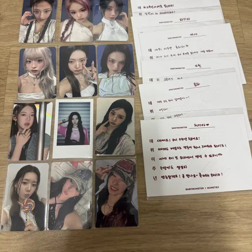 [BUNJANG] BABYMONSTER Member Bundle Photocards &amp; Postcards / 베이비몬스터 BABYMONSTER 베몬 포토카드 일괄 판매 합니다 ㅎㅎ