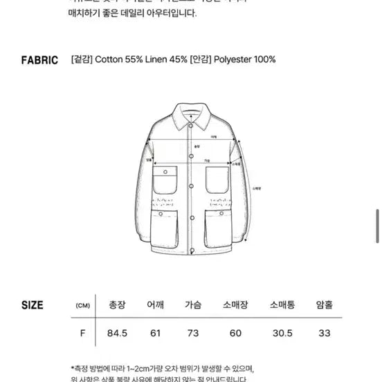 [BUNJANG] Sita Linen Blend Utility Field Jacket / [최상품]씨타 Linen Blend Utility Field Jacket