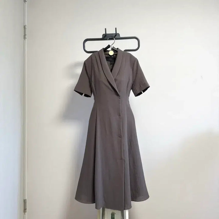 [BUNJANG] Jigott One-piece Dress - Brown / 지고트원피스