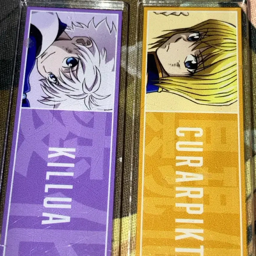 [BUNJANG] Hunter x Hunter Killua &amp; Kurapika Name Tag Badges Bundle Set / 급처))헌터헌터 키르아, 크라피카 명찰 뱃지 일괄