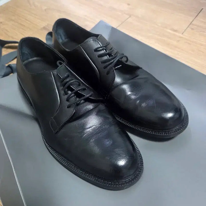 [BUNJANG] MUDIDI Plain Derby Shoes - Black / 무탠다드 플레인 더비 슈즈 블랙