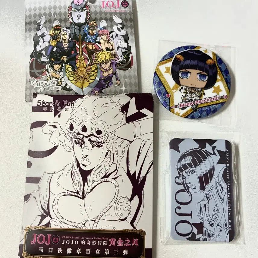 [BUNJANG] Bucciarati Can Badge Pin Button Bundle Set JoJo&