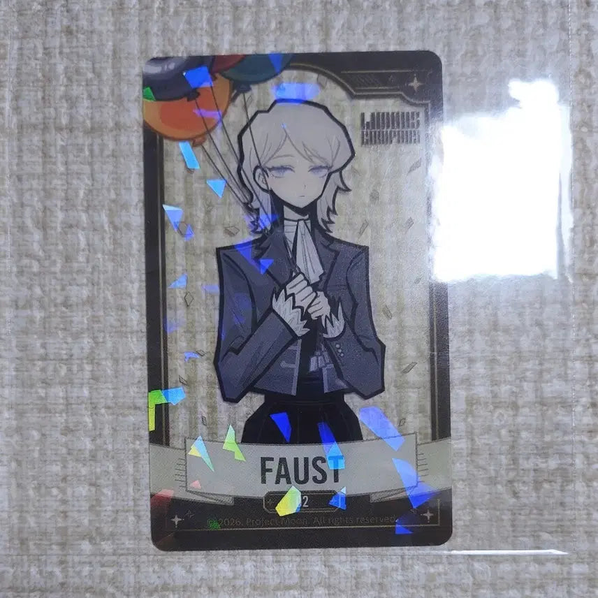 [BUNJANG] Limbus Company Maneki-neko Faust Clear Card / 림버스 마네키네코 파우스트 클리어 카드