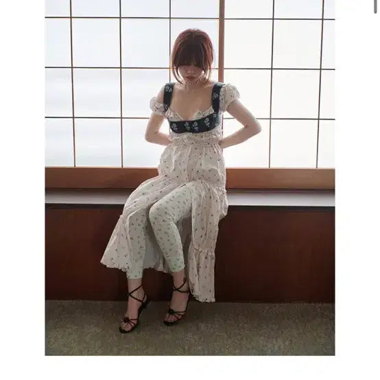 [BUNJANG] Freckle Kitten Heel Strap Sandals Black 230 / 프레클 키튼힐 스트랩 샌들 블랙 230