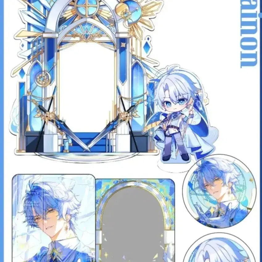 [BUNJANG] Fandom Collaboration Acrylic Stand &amp; Badge &amp; Photocard Set / [미개봉]원신 붕스 ㅇㅍ님 합동 패키지 판매