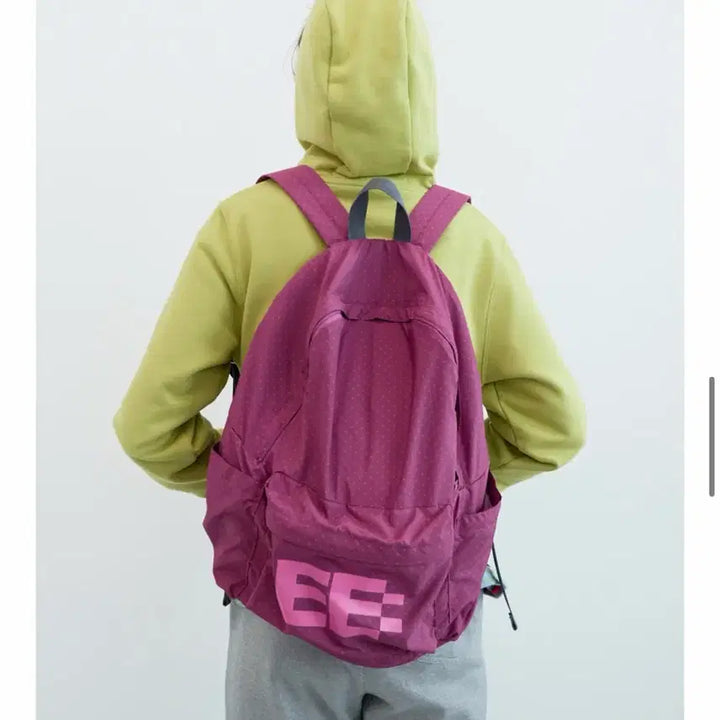 [BUNJANG] ENZOBLEUS Dot Basic Backpack (Pink) / 엔조블루스 도트 베이직 백팩(핑크)