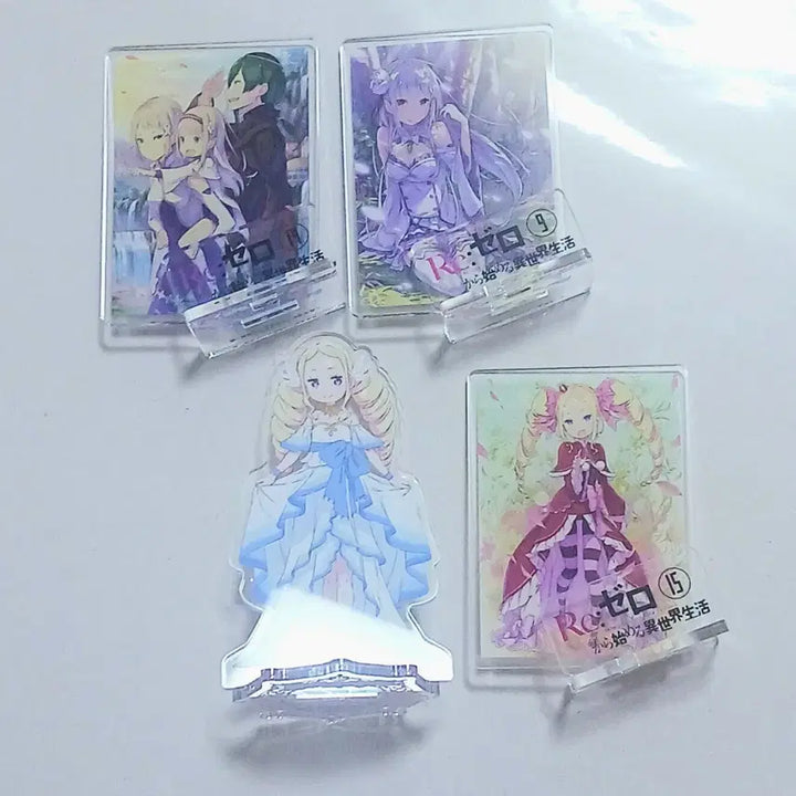 [BUNJANG] Re:Zero Emilia Beatrice Frieren Prestella Acrylic Stand Set (5 Types) / 리제로 에밀리아 베아트리스 표지 프리스텔라 아크릴 스탠드 5종 일괄
