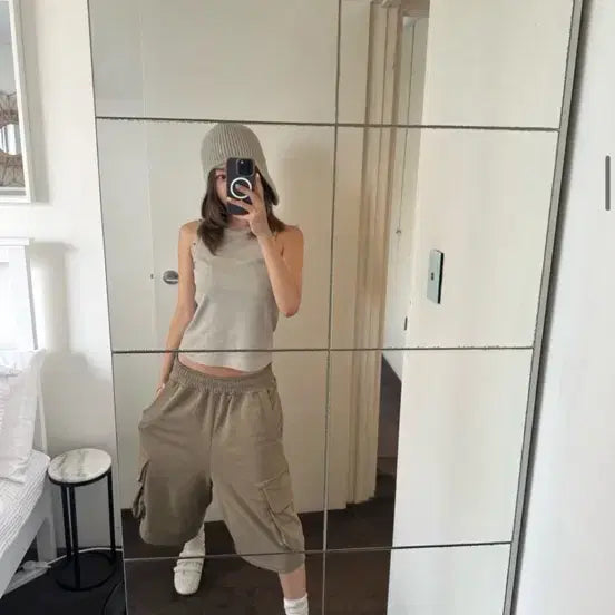 [BUNJANG] DEINET Sweat Shorts Khaki / DEINET  다이닛 스웻 쇼츠 카키