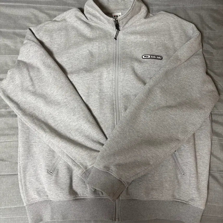 [BUNJANG] FILA Grey Track Jacket Training Top XL / FILA 휠라 그레이 져지 남자 트랙탑 자켓 트레이닝 복 XL 105