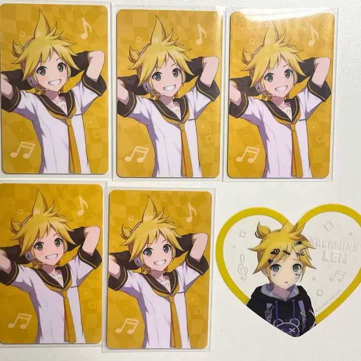 [BUNJANG] Kagamine Len Project Sekai Popup Heart Photocard Lucky Draw Bundle Set / 급처 카가미네 렌 프세카 팝업 하트 포카 럭드 일괄 판매