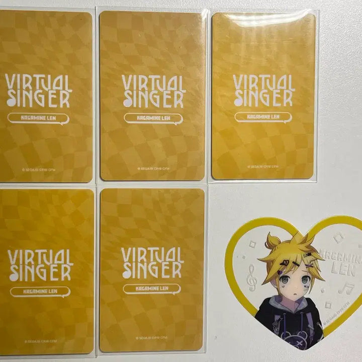[BUNJANG] Kagamine Len Project Sekai Popup Heart Photocard Lucky Draw Bundle Set / 급처 카가미네 렌 프세카 팝업 하트 포카 럭드 일괄 판매