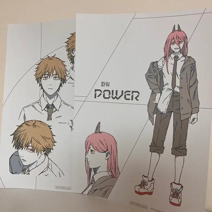 [BUNJANG] Chainsaw Man Pop-Up Denji &amp; Power Bundle Set / 체인소맨 팝업 덴지, 파워 특전 일괄 양도