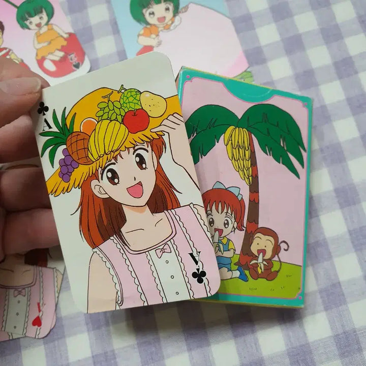 [BUNJANG] Marmalade Boy Trump Cards - Nakayoshi Magazine Appendix - Vintage Japanese Animation / 마멀레이드보이 트럼프 카드 고전 지류 리본 나카요시 부록 애니 미소녀