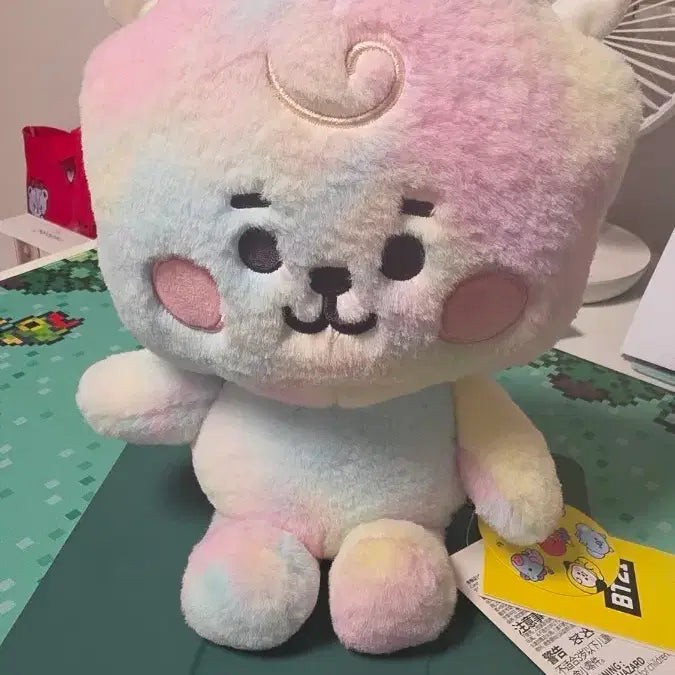 [BUNJANG] BT21 RJ Rainbow Plush Doll / BT21 RJ 레인보우 무지개 인형