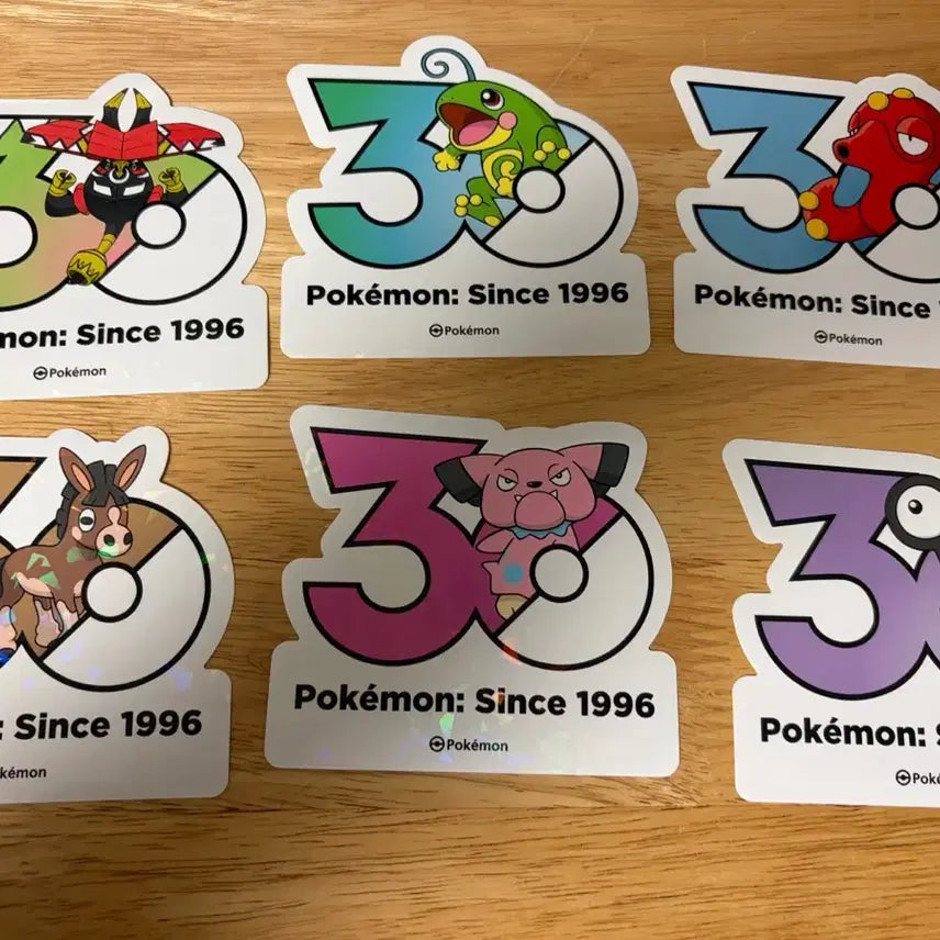 [BUNJANG] Pokemon 30th Anniversary Sticker / 포켓몬 30주년 스티커 개당 가격