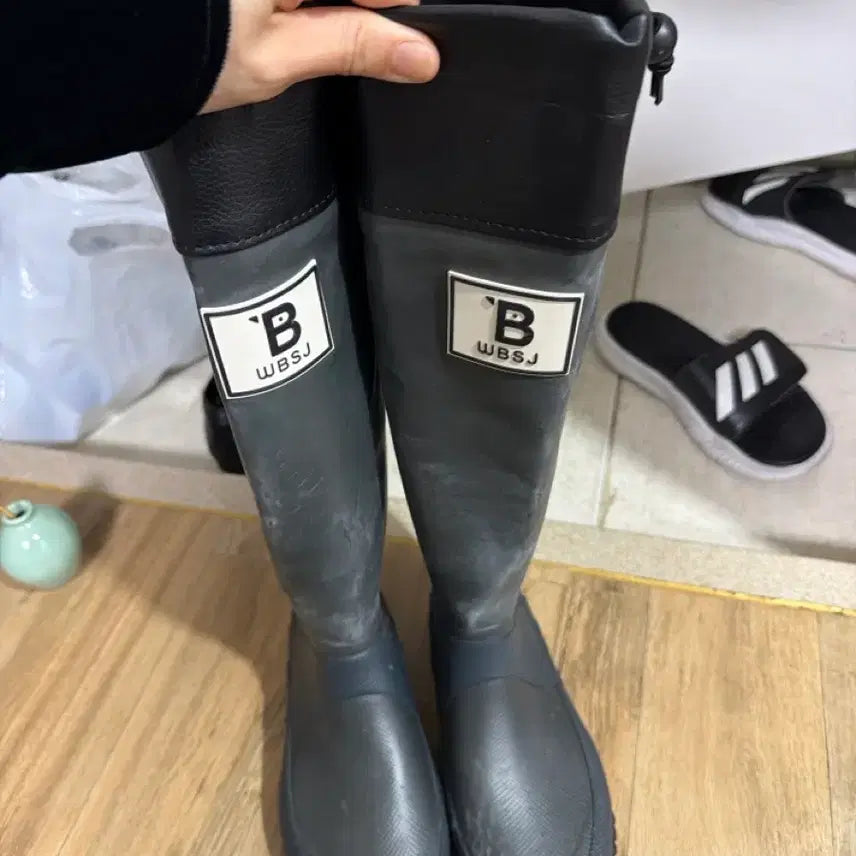 [BUNJANG] WBSJ Notori Rain Boots Grey S / WBSJ 노토리 레인부츠 그레이 s