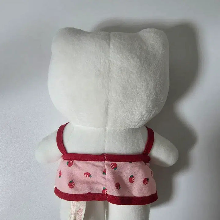 [BUNJANG] Vintage Hello Kitty Strawberry Pajamas Plush Doll / 고전 키티 딸기 잠옷 인형