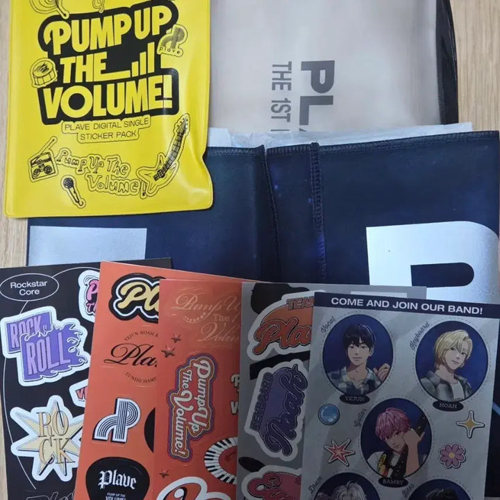 [BUNJANG] PLAVE Concert Slogan &amp; Sticker Pack Set / 플레이브 콘서트 키링 슬로건 스티커팩 명함사진 굿즈