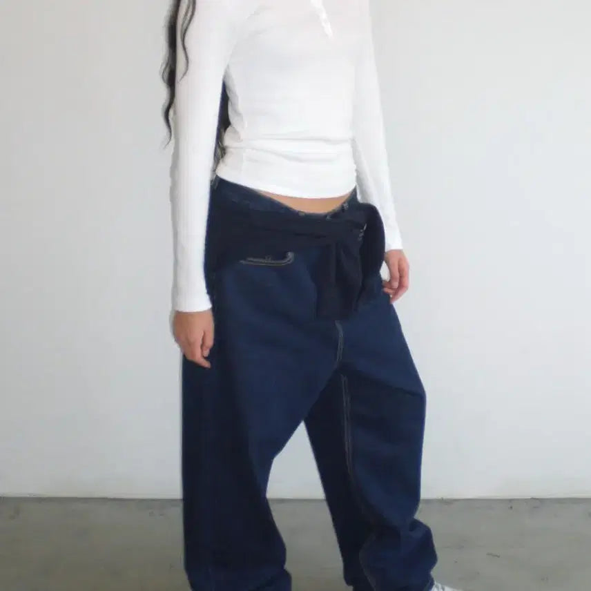 [BUNJANG] Thingsandstuff Classic Blue Denim Jeans / 띵즈앤스터프 thingsandstuff 클래식 블루데님