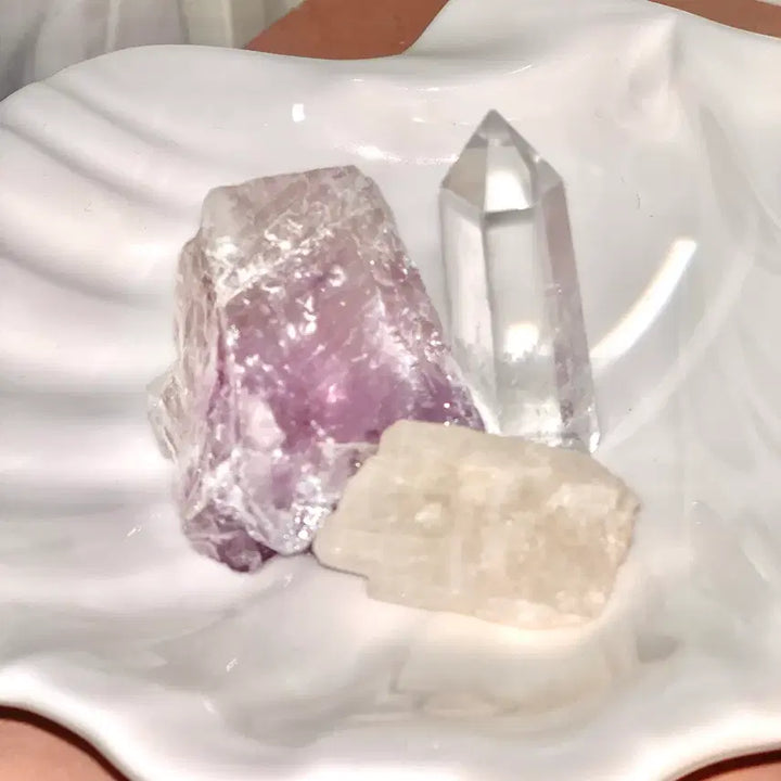 [BUNJANG] Wish Stone Cluster Crystal Set / 위시 스톤 핀터레스트 클린걸 힐링 크리스탈 원석 클러스터 수정