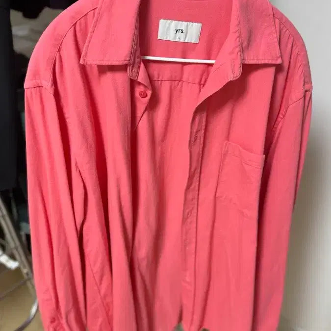 [BUNJANG] YEARSAGO Coral Pink Shirt Size 2 / 이얼즈어고 코랄핑크 2