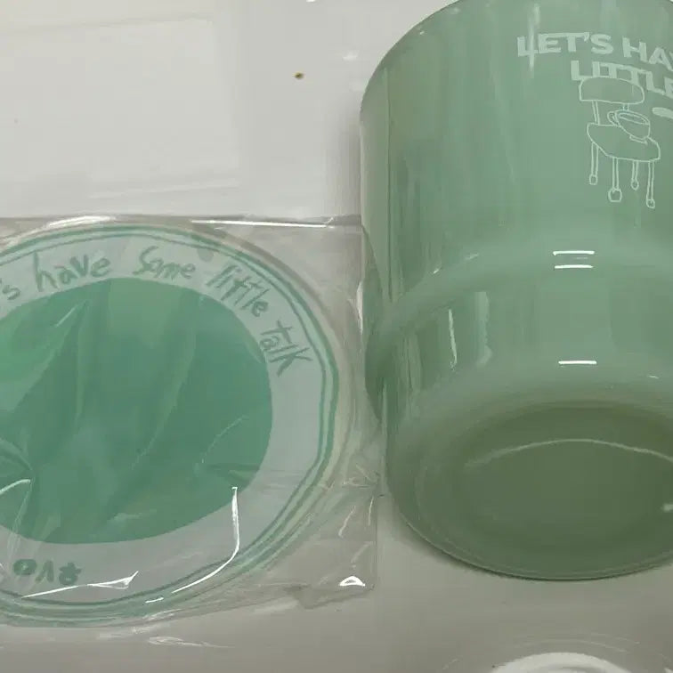 [BUNJANG] N.Flying Usahap Milk Glass &amp; Coaster Set / 엔플라잉 우사합 밀크 글라스 &amp; 코스터 세트