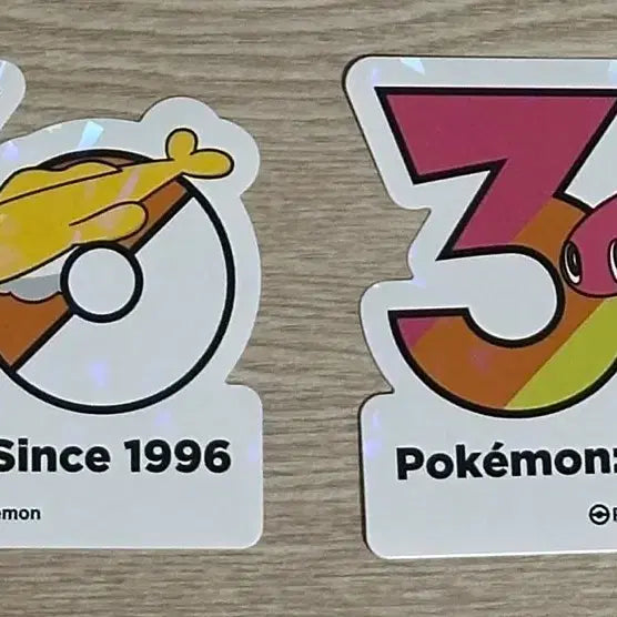 [BUNJANG] Pokemon 30th Anniversary Stickers Set / 포켓몬 30주년 스티커 싸리용 2종 일괄