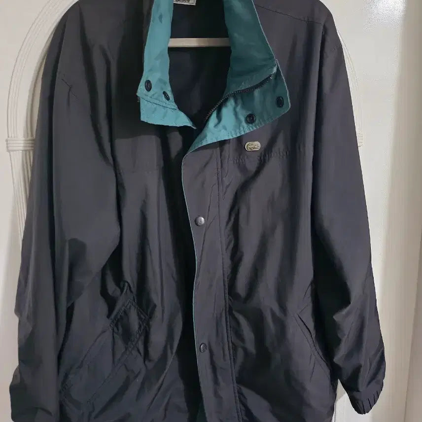 [BUNJANG] Lacoste Black Blouson Jumper / 라코스테 블랙 블루종 점퍼